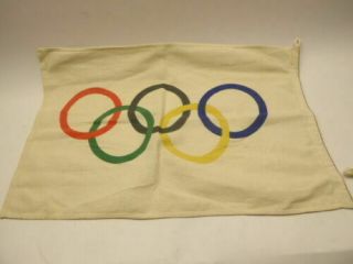 Orig.  Flag Olympic Games Berlin 1936 - From The Olympic Village Extrem Rare
