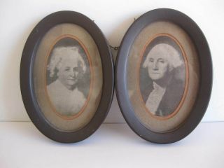 Antique Martha And George Washington Framed Prints