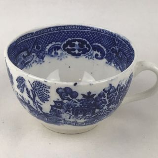 Antique 1880’s Petrus Regout & Co Maastricht Tea Cup Coffee Blue Willow Pattern