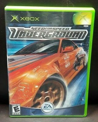 Need For Speed Underground Microsoft Xbox Og Rare Game Complete