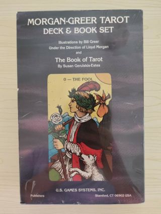 Morgan - Greer Tarot Deck & Book Set 1986 Rare Collectible