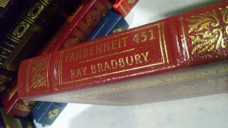 Fahrenheit 451 By Ray Bradbury - Easton Press Leather Great Books 20th - Rare