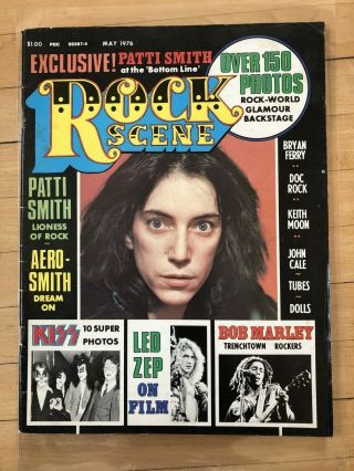 Rare Rock Scene May 1976 Patti Smith Kiss Zeppelin Dolls Cale Tubes Moon Ferry