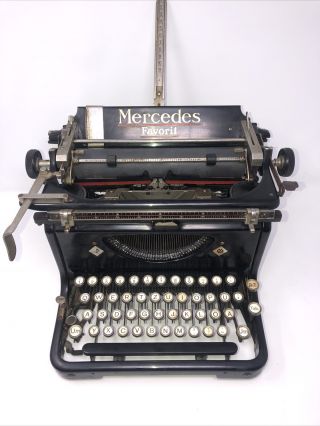 Rare German Keyboard  1936 Mercedes 6 Express Typewriter Serviced
