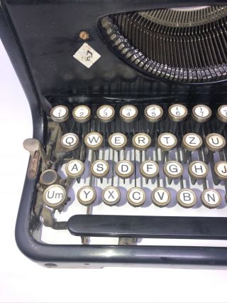 Rare German Keyboard  1936 Mercedes 6 Express Typewriter Serviced 3
