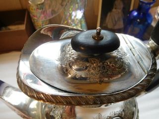 antique edwardian repousse large tea pot in 2