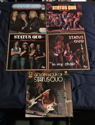 5 Status Quo Vinyl Lp Record Album Joblot Bundle Rare 60s Pysch Rock