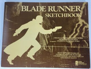 Blade Runner Sketchbook 1st Edition Rare Blue Dolphin 1982 Mead,  Huebner,  Scott
