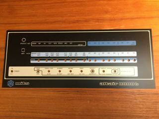 " Mits Altair 8800b Computer Front Panel " Rare Silk Screened Front Panel