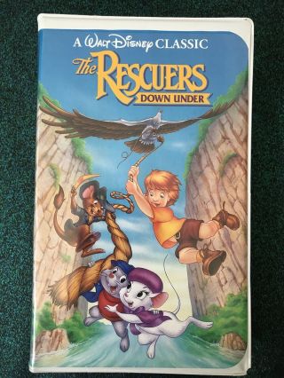 The Rescuers Down Under - Rare Black Diamond Edition (vhs,  1991)
