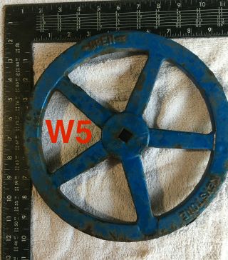 Vintage Industrial Metal Cast Iron Wheel Valve Handle Steam Punk 9 3/4 10 Inch