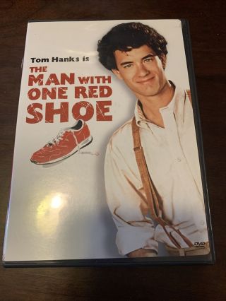 The Man With One Red Shoe (dvd,  Widescreen,  1985) Tom Hanks Jim Belushi Rare Oop