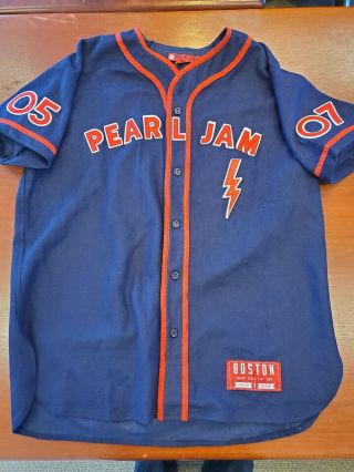 Rare Pearl Jam Wool Baseball Jersey Fenway Park August 5 & 7,  2016 2xl