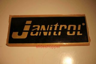 Unusual Vtg Rare Large Janitrol Emblem Logo Sticker Heater Furnace Hvac
