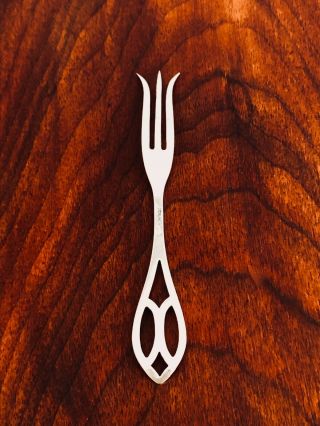 - Webster Co.  Sterling Silver Lemon Fork: Pierced Handle Pattern No Monogram (3)