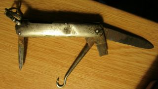 Rare Couteau Argent Thornhill London " V Couronne R " à Restaurer