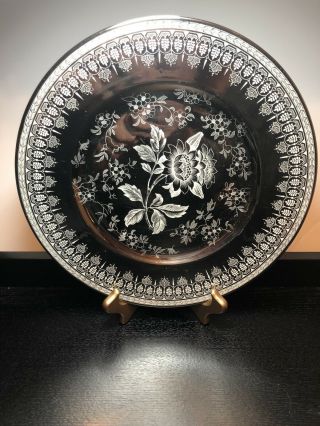 9 Wedgwood Tonquin Silver Luster 10.  75” Dinner Plates,  Etruria England,  Rare 2