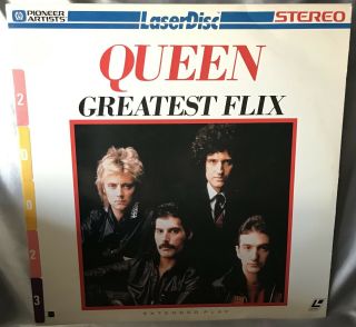 Queen Greatest Flix Laserdisc Freddy Mercury Rare 1981 Music Hits