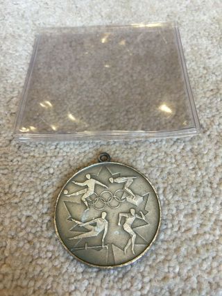 Very Rare Silver Coloured Medal From The 1976 Montreal Olympic Games