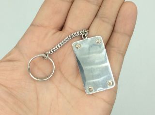 Fantastic Rare Vintage Collectable Solid Silver & 9ct Gold Key Ring Chain Fob