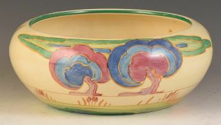 Clarice Cliff - A Rare Oasis Pattern Bowl C.  1933