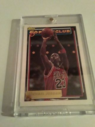 Michael Jordan Topps Gold 1992 Topps 50 Point Game Insert Rare And Flawless