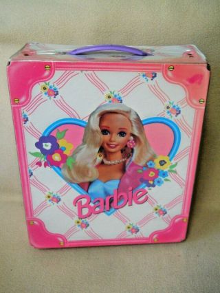 Vintage 1996 Mattel Barbie Carry Travel Case / Tara Toy Corp / Usa
