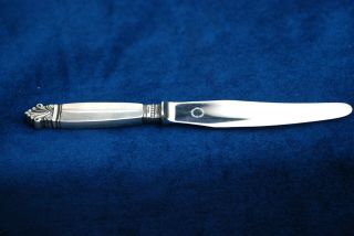 Georg Jensen Acanthus One Sterling Silver Handle 8 " Dinner Knife