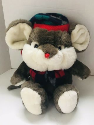 19” Lil Tweaks Christmas Mouse Stuffed Animal Toy Target Daytons Exclusive 1980s