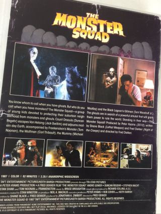 The Monster Squad DVD 2013 RARE 1987 FANTASY ACTION COMEDY 2