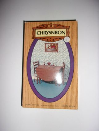 Chrysnbon Drop Leaf Table & Ladder Back Chairs 1:12 Furniture Kit F - 150