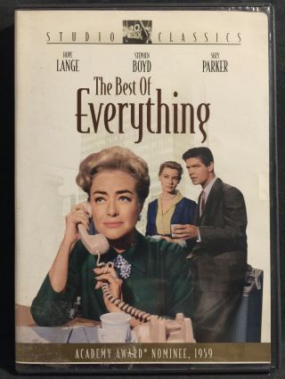 Rare The Best Of Everything - Dvd - 1959 Hope Lange Stephen Boyd Joan Crawford