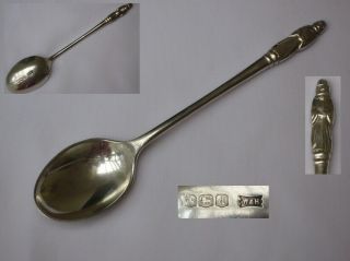 English Antique Sterling Silver Apostle Spoon Walker & Hall Sheffield 1921.