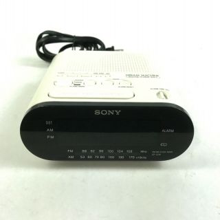 Vintage Sony Icf - C218 Dream Machine Alarm Clock Am/fm Radio Auto Time Set 7.  B1