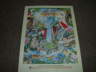 Rare 1984 Xviii Superbowl Programme Los Angeles Raiders V Washington Redskins