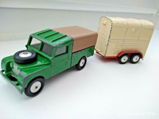 Corgi Toys Gift Set No 2 Land - Rover And Pony Trailer - Rare Early Issue