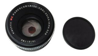 Carl Zeiss Pancolar electric 1.  8/50 RED MC M42 ULTRA RARE [LOW VALUE GIFT DECL.  ] 2