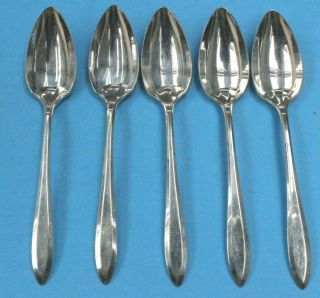 5 - 1914 Patrician Oneida Community Silver Plate Silverplate Demitasse Spoons