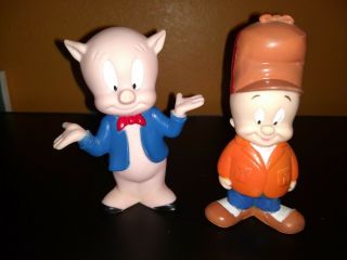 Looney Tunes - Rare Elmer Fudd - Porky Pig Warner Brothers - 1994 Squeak Toy