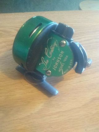 Vintage 1960s The Century By Johnson Model 100a Spinning Reel Rare Crank Handle