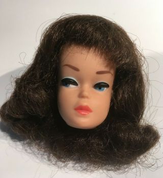 Vintage Mattel Barbie American Girl Side Part Brunette Wig Only
