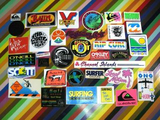 Vtg 1980s Asstd.  Surf Street Sticker - Morey Boogie Bolt Hic Local Motion,
