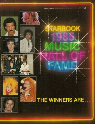 Rare Starbook 1985 Music Hall Of Fame - Madonna,  Police,  Wham,  Prince,  Kiss,