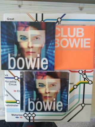 David Bowie ‎best Of Limited Edition 3 Disc Boxset Rare Club Mixes Cd Slipcase