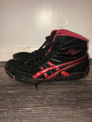 Rare Asics Rulon Wrestling Shoes Size 8.  5 Red