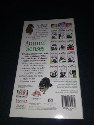 Animals Animal Senses VHS Tape rare disney channel VG Rare 2