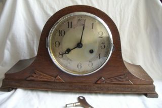 Antique / Vintage Mauthe 8 Day Striking Mantle Clock For Repair.