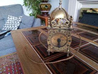 Vintage Smith’s Brass Lantern Clock For Spares / Repair