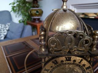 Vintage Smith’s Brass Lantern Clock for spares / repair 3