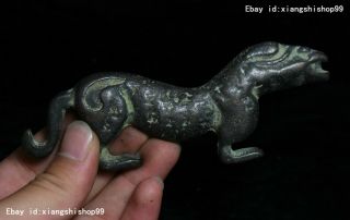 Old China Bronze Dynasty Tiger Beast General Commander 